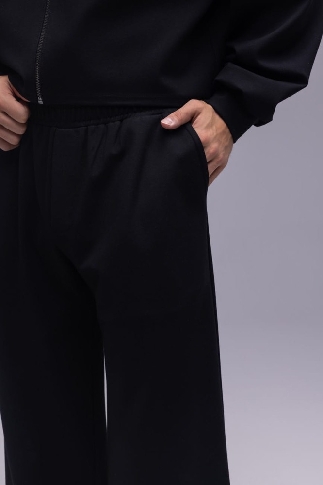 Bluza męska Prince - czarny, szeroka, oversize, szerokie rękawy, zamek, kaptur